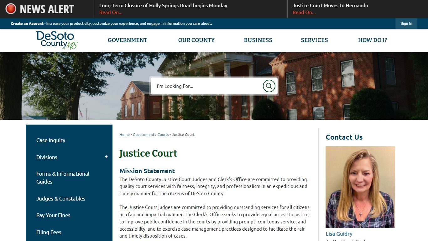 Justice Court | DeSoto County, MS - Official Website